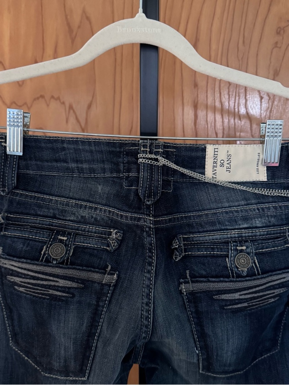 Taverniti So Jeans Women’s Dark Wash Blue Slim Jeans 24 - Picture 6 of 13
